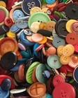 Vintage Buttons Lot Modern Top Shelf Mix Sewing Unique Bright Colorful Retro 3oz