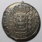 1814 Brazil 960 Reis Mount Removed Du48