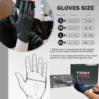 First Glove Black Disposable Nitrile Gloves 3 Mil Latex   Powder Free