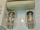 Mazda 12ax7 Ecc83 Tube 2 Pcs Made In France 1958 Chrome Plate Tested Silver
