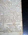 Rare Windham Ct 18th Century Connecticut 1799 Original American Newspaper