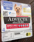 Advecta Ultra For Dogs 4 Month Supply Small 4-10 Lb - Same As K9 Advantix Ii New