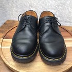 Vintage Dr Doc Martens Oxford Shoes Uk 6 M 7 W 8 Black Leather England Made