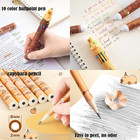 Cute  Gift Set Includes Ball-point Pen Color Pen Eraser Mini