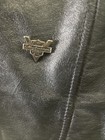 Womens Harley Davidson Genuine Leather Jacket Xl Zipper Moto Jacket Buttons