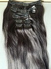 100  Virgin Human Hair Extensions-  Clip In 10 Pieces -  24 Inch Straight 