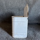 French Enamelware  Rare       torchon Hanging Box