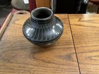 Alice   Ruben Martinez San Ildefonso Native America Vase Feather Vase Black