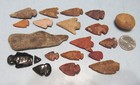 Native American Indian Arrowhead Lot Of 17   2 Rocks