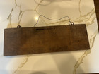 Original    antiques    Store Painted Wood Mercantile Trade Sign 20 x6 3 4  Wired