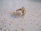 Rare- Order Eastern Star 10k Gold Filled Heart Rhinestone Ring Mostly Size 10