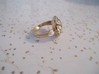 Rare-order Eastern Star 10k Gold Fill Heart Rhinestone Ring 3 4 10 12  