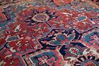 Heriz Serapi Geometric Rug Authentic Hand Knotted
