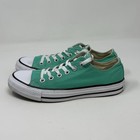 Converse All Star Chuck Taylor Shoes Womens 8 Aqua Green Canvas Low Top Sneakers