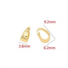 9pcs 18k Gold Plated Brass Necklace Bail Charm Pendant Connector Gbf13