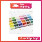 Kergaen Size 3mm Glass Seed Beads About 6800pcs In Storage Box  8 0 Small Craft 