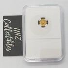 Mexico 1865 Maximilian Gold Layered Peso Token W 0 37 In 9 5 Mm Slab Snap Holder