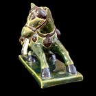 Vintage Chinese Sancai Tang Dynasty Style Glazed Ceramic War Horse Figurine 11   