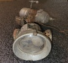 Very Used Twentieth Century Carbide Bicycle Head Lamp Headlight Parts Or Restore
