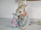 Vintage Liz Shepherd Lamp Bunny Rabbits Terragraphics 1988 W  Shade Nursery Kids