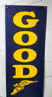 Goodyear Tires Porcelain Enamel Sign Wingfoot Gas Oil Pump Dealer  42 X 9 5 Inch