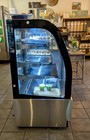 Refrigerated Display Case Curved Deli Or Pastry Case With Led Lights  Nsf  36   