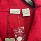 Spiegel New Deadstock Red Linen 4 Button Lightweight Blazer Ladies Size 20w Plus