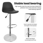 Adjustable Swivel Bar Stool Set Of 2 Leather Counter Height Bar Pub Chair