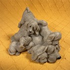 Quarry Critters Quartz Bloodhound Puppies Dog Figurine