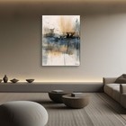 Large Abstract Painting  Modern Canvas Wall Art  Framed  Signed  Coa