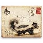 Vintage Skunk Fur Trapping Catalog Art Print Hunting Cabin Decor Trapper Gift