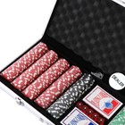 500pcs Chips Poker Dice Chip Texas Blackjack Cards Game Aluminum Case 11 5 Gram