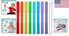 8 Pack Silicone Teething Tubes - Safe Rainbow Chew Toys For Babies 3-18