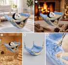 Fleece Hamster Hammock Small Pet Hanging Bed Warm Winter Cage Nest Sugar Glider