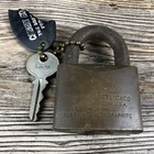 Vintage Antique Corbin Metal Padlock Lock W  Key