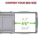 4 5ft Hard 3-fold Tonneau Cover For 2022-2025 Ford Maverick Truck Bed W  Lamp