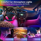 Car Led Strip Lights Kit  Auto Interior Ambient Rgb Led Strip Atmosphere Car Dec
