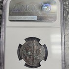 Byzantine Empire Romanus Iv Ae Follis Bronze Ngc 1068-1071 Christ Bust Cross