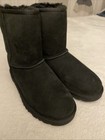 Ugg Australia Womens Classic Short Ii Black Boot Shoe Size 4 Nwb