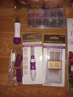 Lot Of Needle Felting Items  Books  Wool  Tools  Pads  Eyes