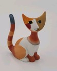 Goebel Rosina Wachtmeister Orange Stripes Sitting Down Cat Figurine 