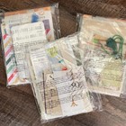Junk Journal Diy Kit   Journal With Ephemera   Soft Cover Journal Sewing Theme