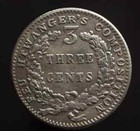 1837 Feuchtwanger Three Cent Exonumia Eagle Coin Collectible