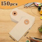 150pcs Blank Shipping Tag  2 3 4 X 1 3 8 Inches Manila Label Tags With String