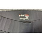 Fila Sport Running Leggings Women Small Black Gray Capri Colorblock Side Pocket