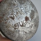 Maple Sugar Tin Canister Antique Vintage From Vermont Estate