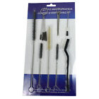 17pc Spray Gun Rifle Pistol Cleaning Brush Set - Black White Nylon Tube Nozzles