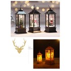 Christmas Led Lamp Lantern Santa Claus Snowman Xmas Tree Ornament Gift Decor