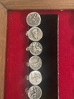 Rare Vintage Coin Mens Tie Clip Pins Store Display Gold   Silver Lot