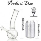 8  glass Bong Water Pipe Tobacco Smoking Bong Beaker 14mm Bowl Hookah W  Filter   